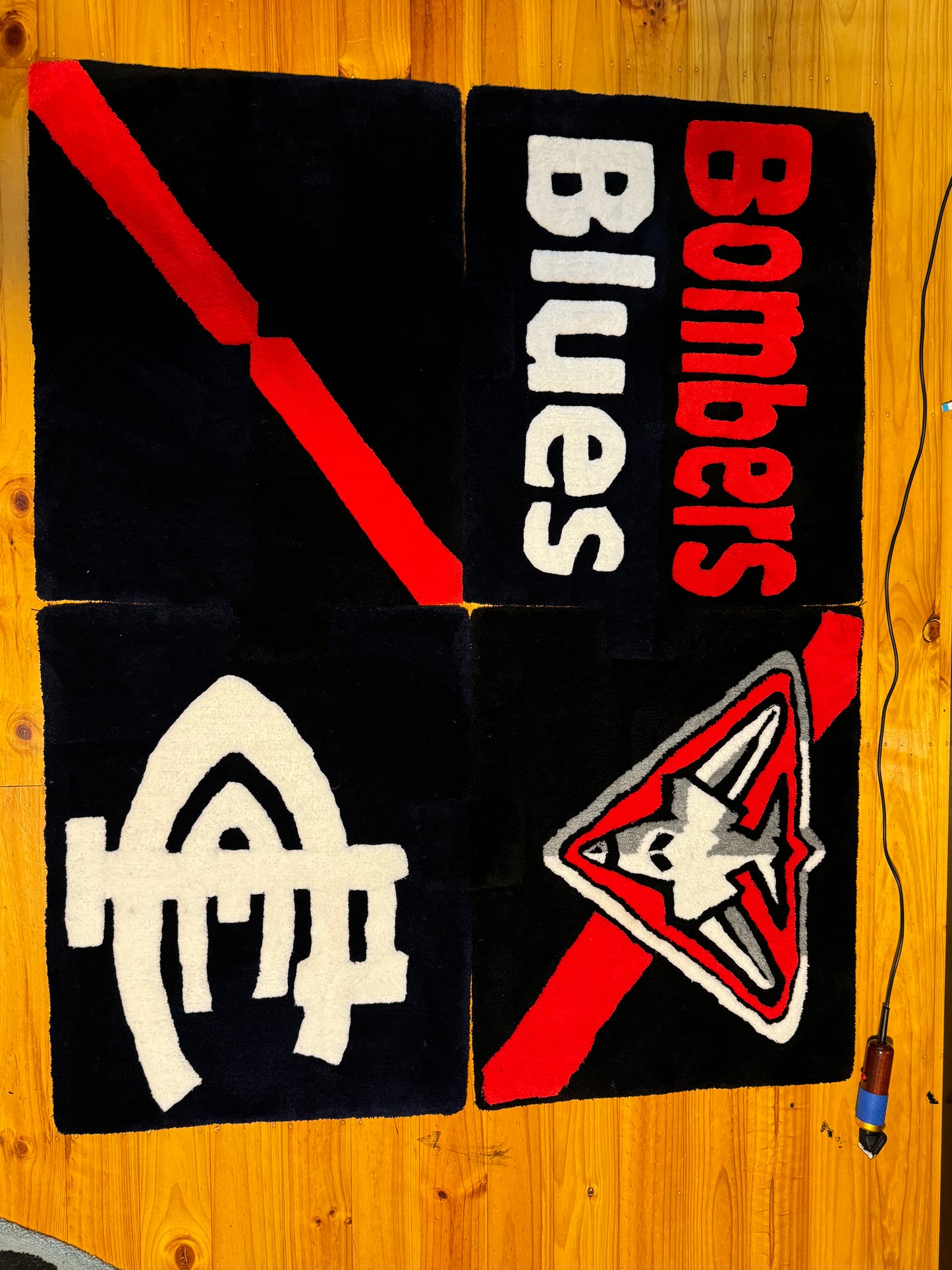 Home made wool rugs